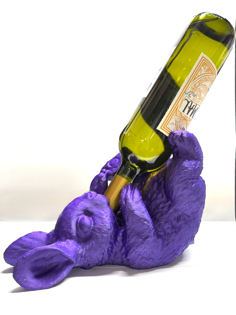 Conejo porta vino 