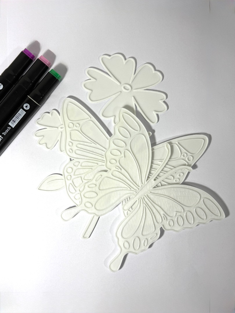 Mariposa + flor